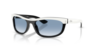 Ray-Ban 2489 BALORAMA, colore 14443F · Bianco su nero