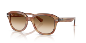 Ray-Ban 4398 ERIK, colore 140351 · Striato marrone