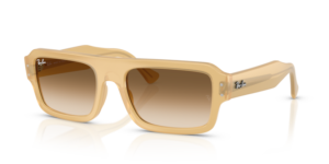 Ray-Ban 4454 FLACKO, colore 680651 · Trasparente beige