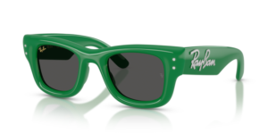 Ray-Ban 4940B - WAYFARER PUFFER, colore 685987 · Verde & strass