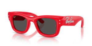 Ray-Ban 4940B - WAYFARER PUFFER, colore 686187 · Rosso & strass