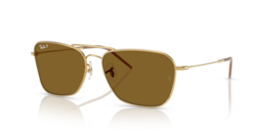 Ray-Ban R0102S CARAVAN REVERSE, colore 001/83 · Arista oro