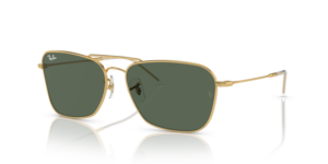 Ray-Ban R0102S CARAVAN REVERSE, colore 001/VR · Arista oro