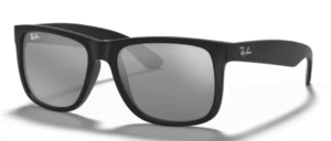 Ray-Ban 4165 JUSTIN, colore 622/6G · Rubber nero