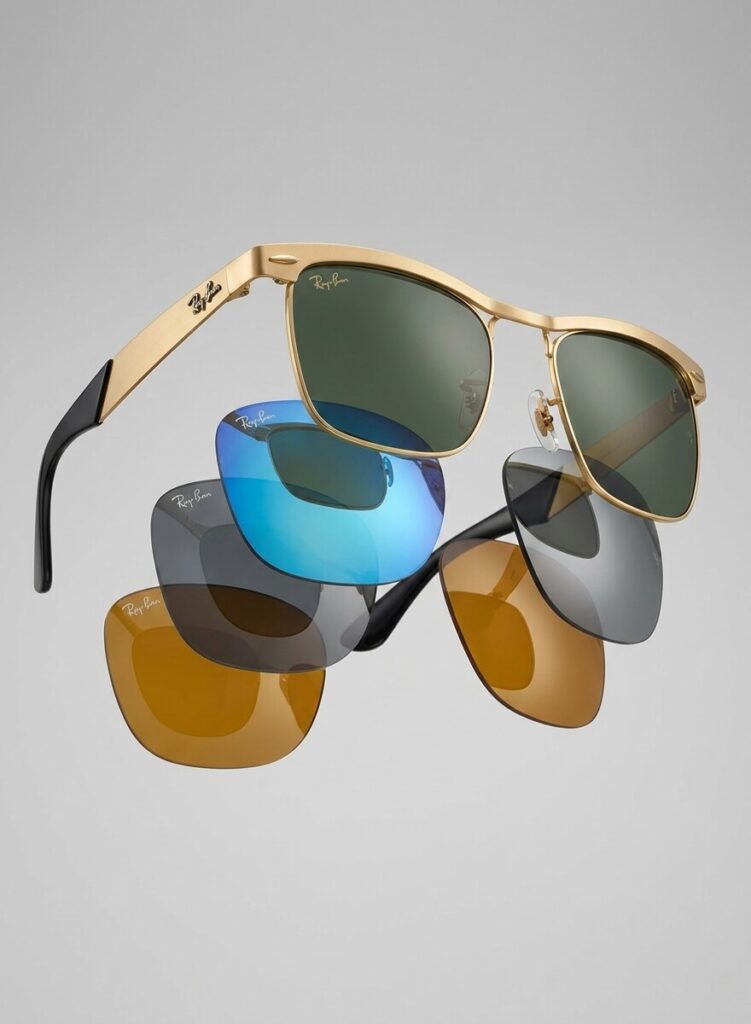 Lenti originali Ray-Ban RB3875 Wayfarer Deluxe | Ricambio ufficiale