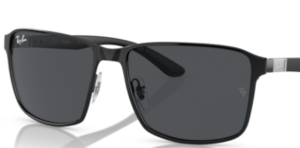 Lenti originali Ray-Ban RB3721, colore 87 · Grigio scuro · plastica