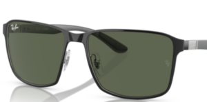 Lenti originali Ray-Ban RB3721, colore 71 · Verde scuro · plastica
