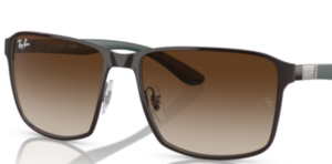 Lenti originali Ray-Ban RB3721, colore 13 · Marrone sfumato · plastica