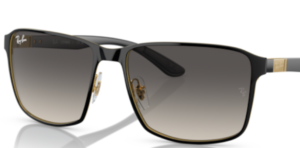 Lenti originali Ray-Ban RB3721, colore 11 · Grigio sfumato · plastica