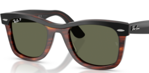 Lenti originali Ray-Ban RB2240 Wayfarer, colore 58 · Polarizzato verde