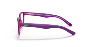 Aste originali Ray-Ban RB1555, colore 3666 · Viola su fuxia fluo