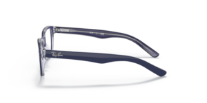 Aste originali Ray-Ban RB1555, colore 3853 · Blu su trasparent