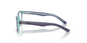 Aste originali Ray-Ban RB1555, colore 3945 · Superiore blu & viola & blu chiaro