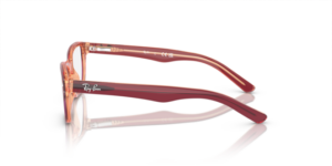 Aste originali Ray-Ban RB1555, colore 3947 · Superiore rosso & viola & arancione